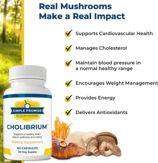 Infographic showing the potential benefits of Cholibrium.